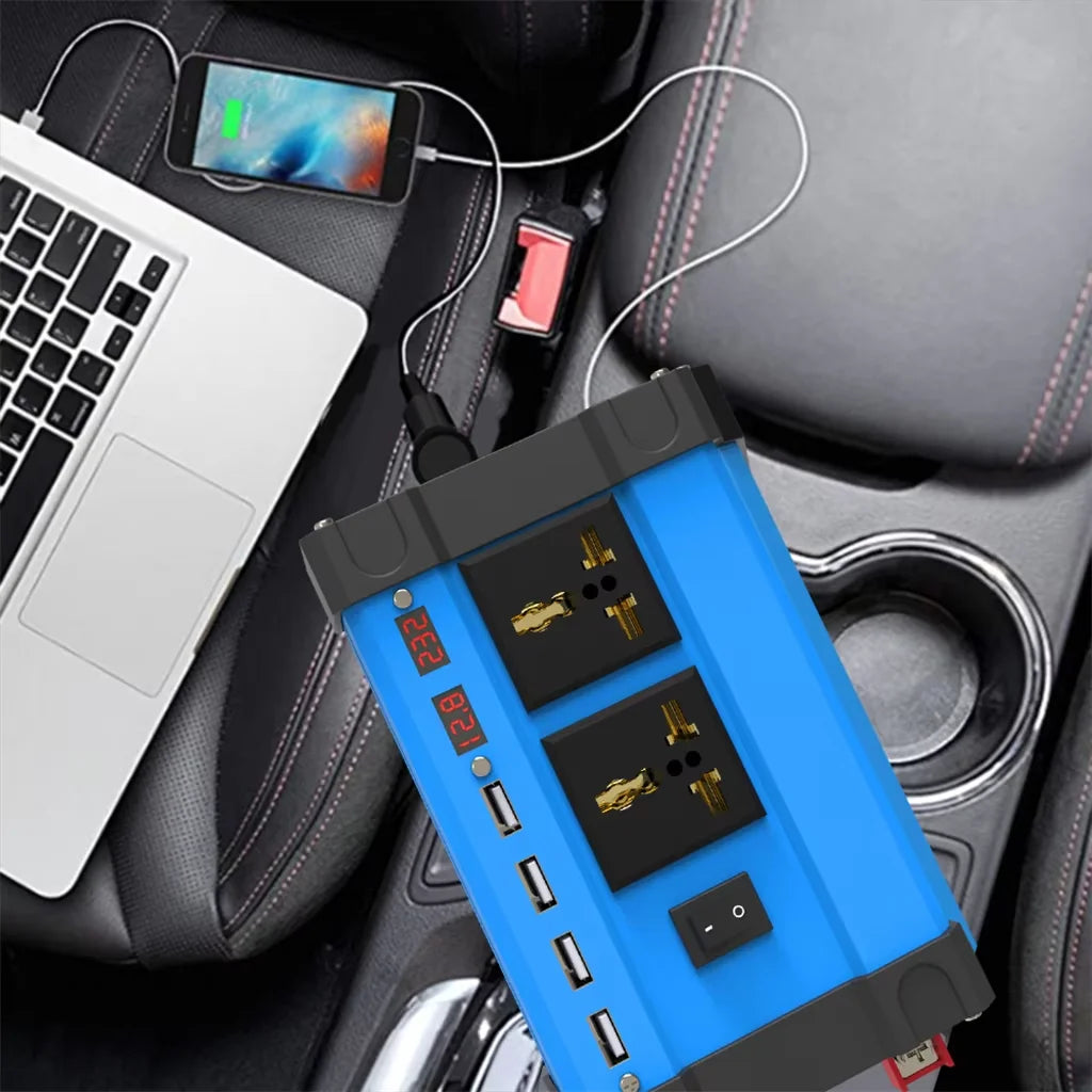 6000W Solar Inverter Kit Complete Power Generation 600W Solar Panel 110V/220V System 12V Solar Panel Battery Charging Controller